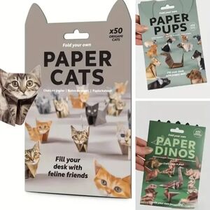 Cute Printed Origami Animal Decorations